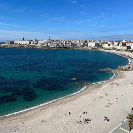 Primera Linea Playa Riazor La Coruña Esterno foto